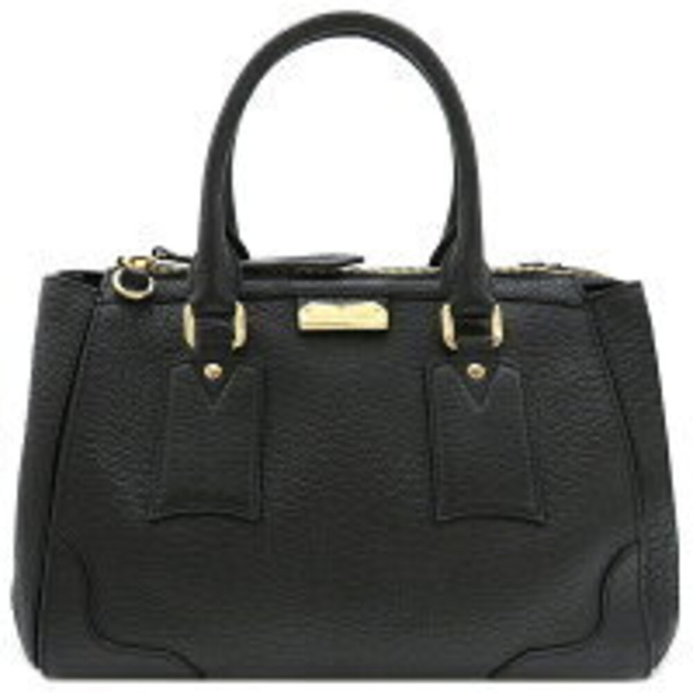 Burberry Bag Gladstone Black Leather Shoulder Bag Handbag